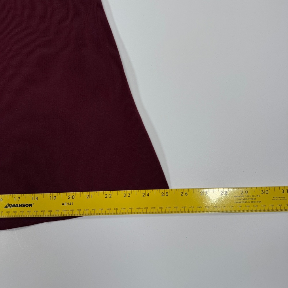 Banana Republic Womens Sleeveless V Neck A Line Knit Dress S Petite Burgundy NWT - Picture 6 of 13